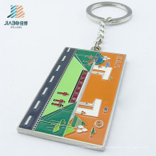 Die Casting Enamel Deboss Filling Colorful Custom Keychain in Metal Key Chain